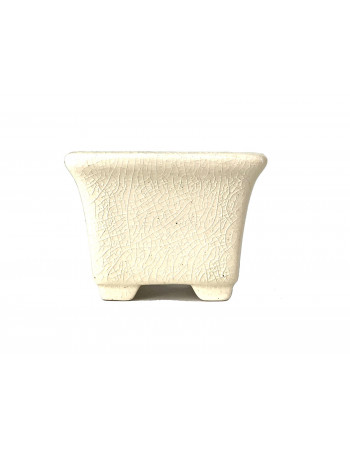 Tiesto cuadrado 5.5 cm Yixing crema CPA58