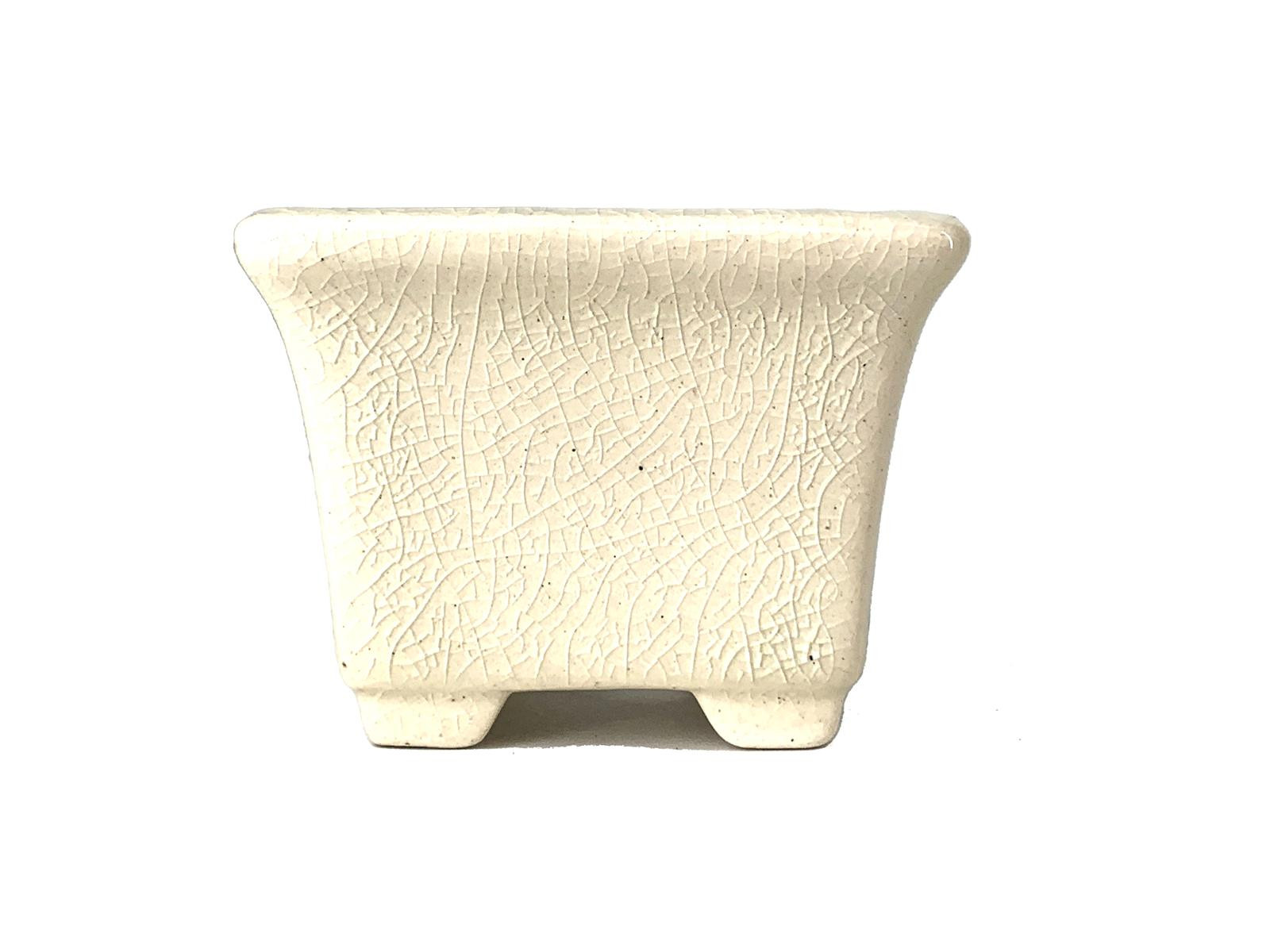 Tiesto cuadrado 5.5 cm Yixing crema CPA58