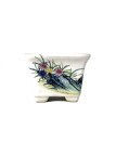 Tiesto cuadrado 5 cm Yixing blanca CPA44