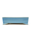 Tiesto rectangular 16 cm Yixing celeste CPA84