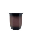 Tiesto hexagonal cascada 16 cm Yixing sin esmaltar CPD52