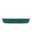 Tiesto ovalado 20.5 cm Yixing verde agua CPA94