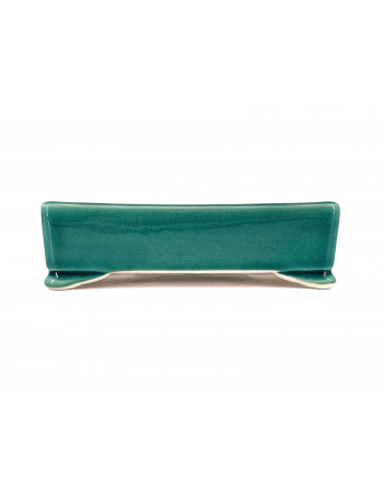 Tiesto rectangular 16 cm Yixing verde CPA85