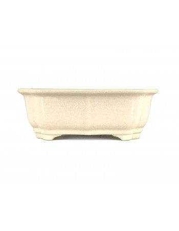 Tiesto rectangular 21.5 cm Yixing crema CPA78