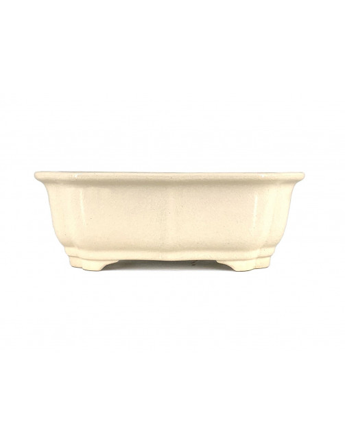 Tiesto rectangular 21.5 cm Yixing crema CPA78