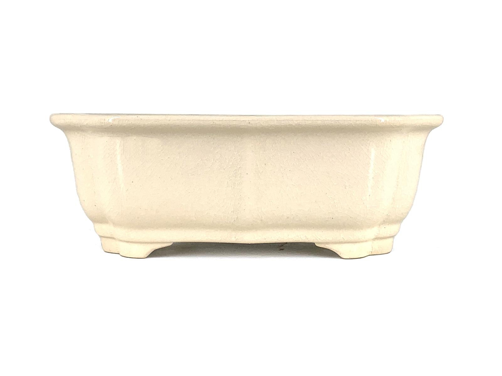 Tiesto rectangular 21.5 cm Yixing crema CPA78