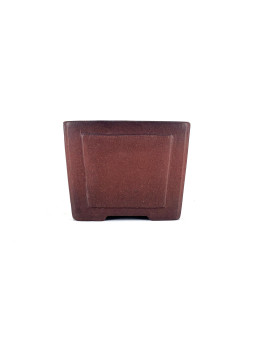 Tiesto cuadrado cascada 13.5 cm Yixing sin esmaltar CPD50