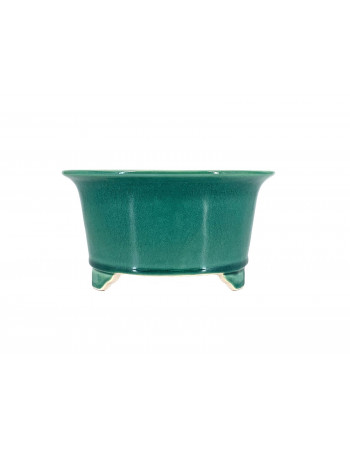 Tiesto redondo 17 cm Yixing verde CPA80