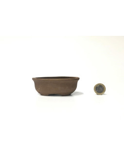 Tiesto ovalado 9.5 cm 76405/2 sin esmaltar para bonsai