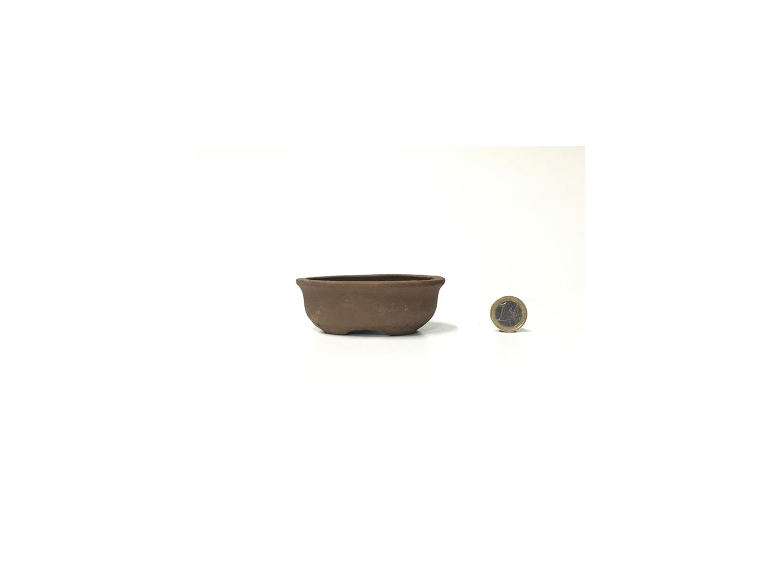 Tiesto ovalado 9.5 cm 76405/2 sin esmaltar para bonsai