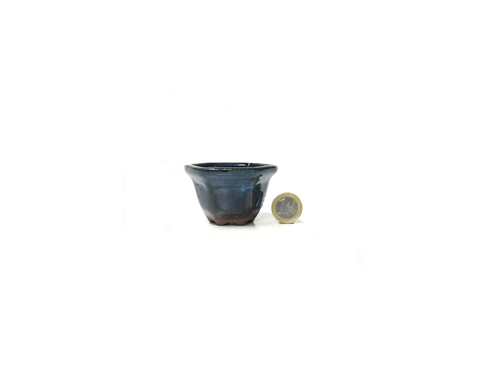 Tiesto hexagonal 7 cm azul 32511/6