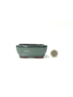 Tiesto rectangular 9.5 cm verde 32511/19 bonsai kusamono mame