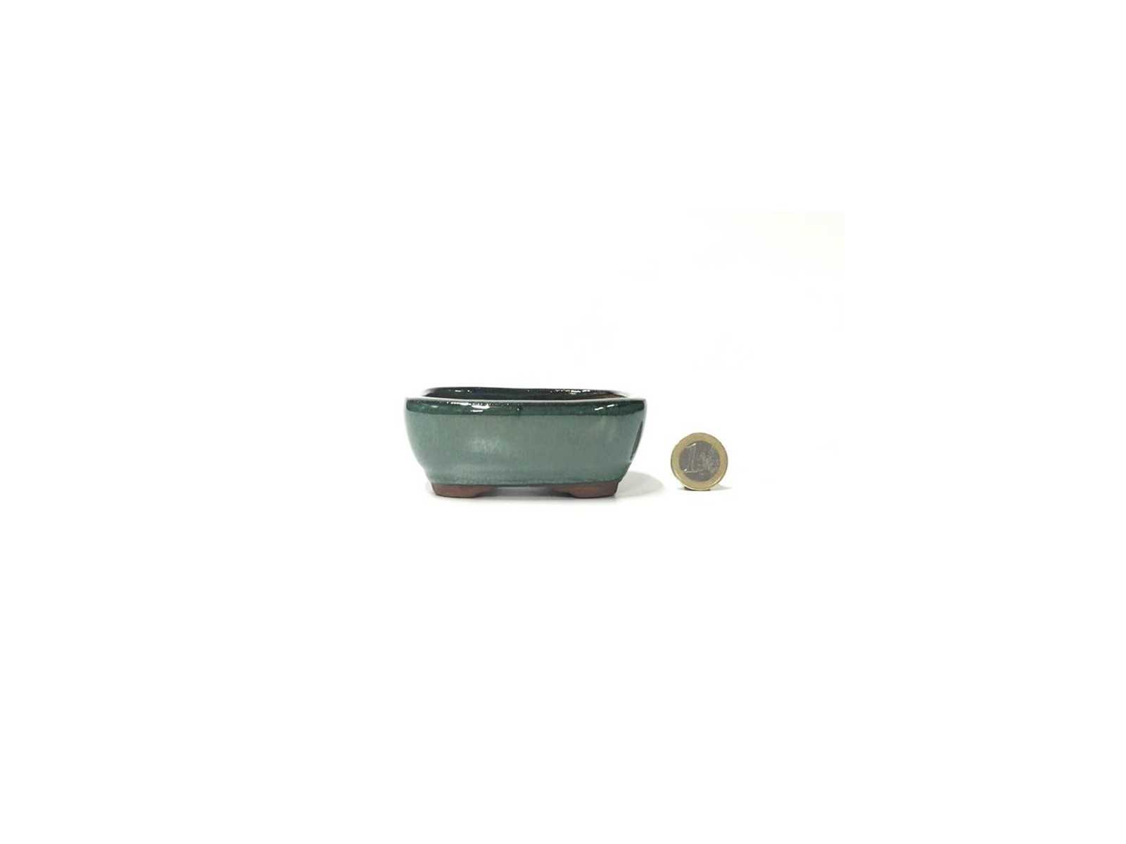 Tiesto rectangular 9.5 cm verde 32511/19 bonsai kusamono mame