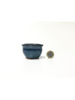 Tiesto redondo 6.5 cm azul 32511/21 bonsai kusamono mame
