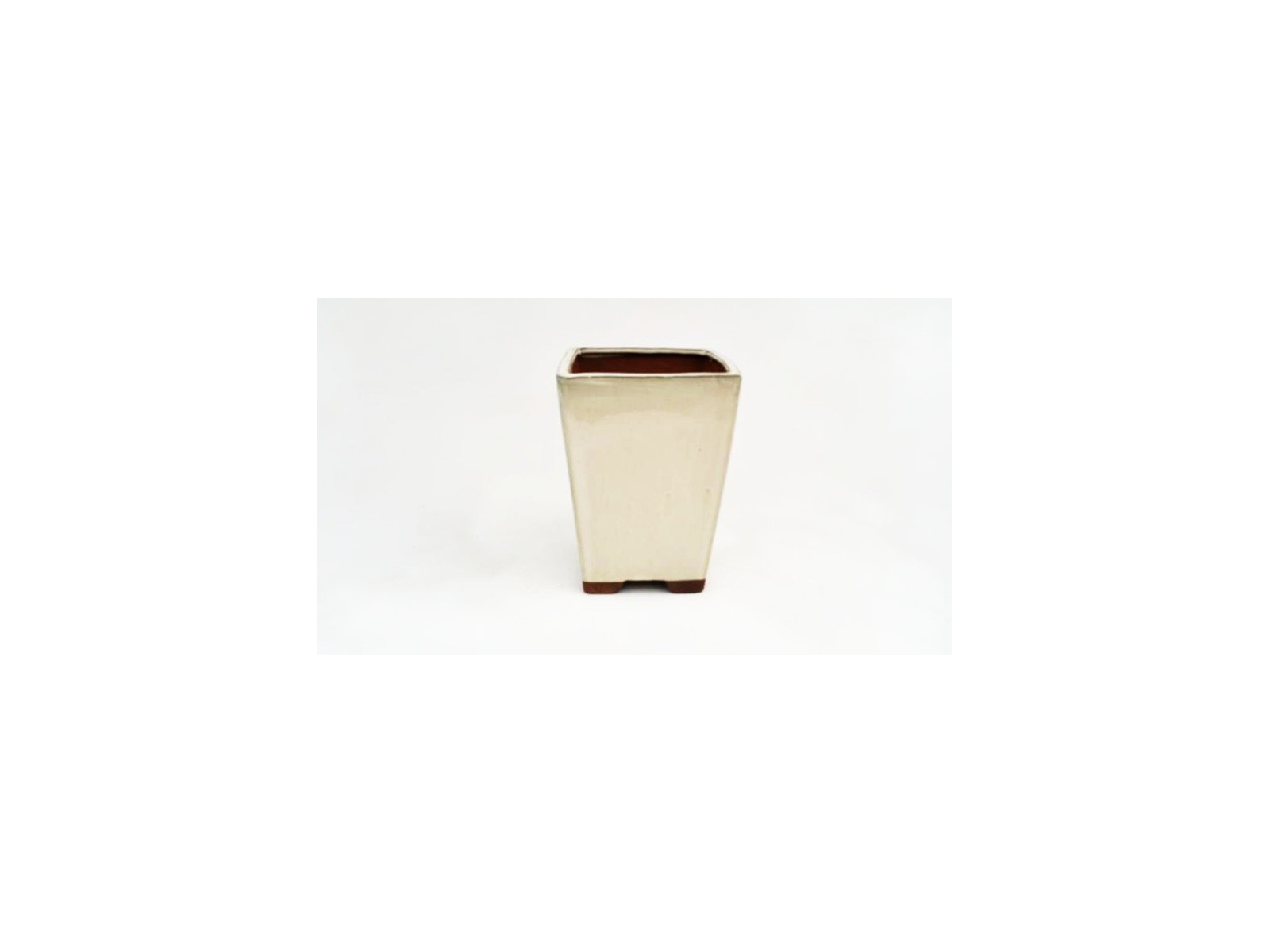Tiesto cuadrado cascada  14 x 19 cm crema