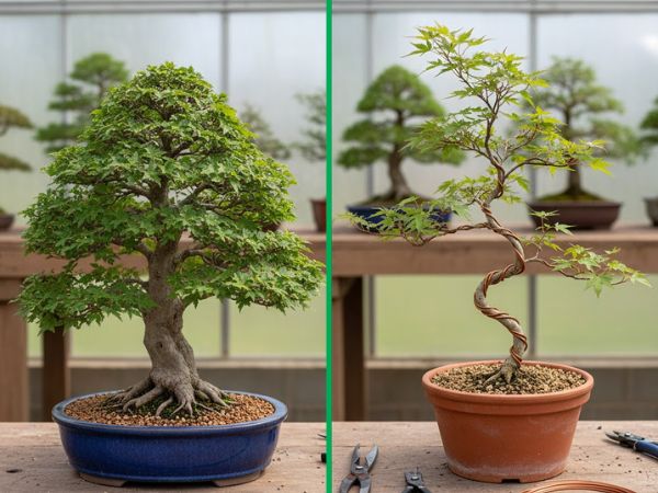 Diferencias entre un bonsái y un prebonsái